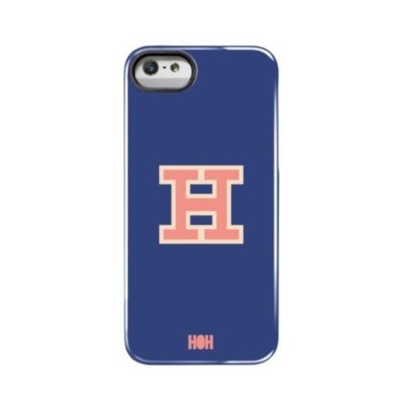 HOUSE OF HOLLAND Blue Orange IPHONE Clip on Case 5 - Picture 1 of 2